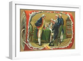 Framing of the Declaration of Independence-null-Framed Art Print