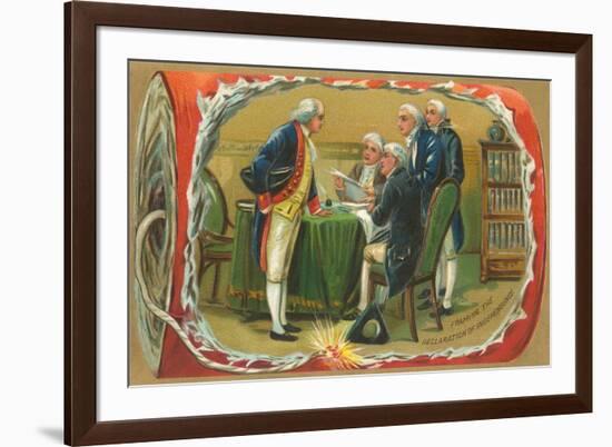 Framing of the Declaration of Independence-null-Framed Premium Giclee Print