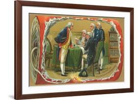 Framing of the Declaration of Independence-null-Framed Premium Giclee Print