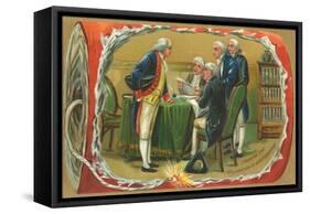 Framing of the Declaration of Independence-null-Framed Stretched Canvas