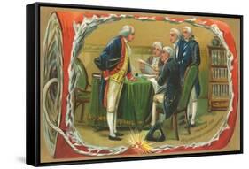 Framing of the Declaration of Independence-null-Framed Stretched Canvas