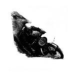 Motorbike-Fran Sutton-Framed Stretched Canvas