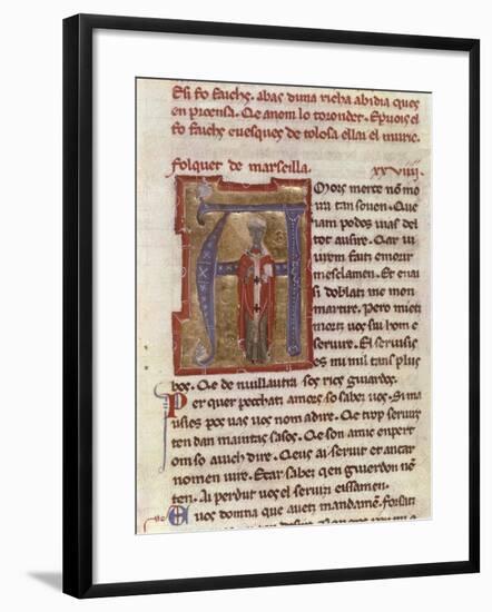 France - 14th Century - Folquet of Marseille-null-Framed Giclee Print