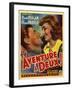 France Adventure for Two, Voice Of The Turtle Film Poster, 1940s-null-Framed Giclee Print