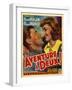 France Adventure for Two, Voice Of The Turtle Film Poster, 1940s-null-Framed Giclee Print