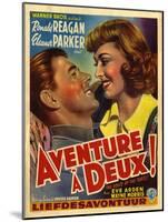 France Adventure for Two, Voice Of The Turtle Film Poster, 1940s-null-Mounted Giclee Print