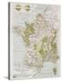 France Agriculture Old Map-marzolino-Stretched Canvas