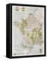 France Agriculture Old Map-marzolino-Framed Stretched Canvas