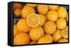 France, Aix-En-Provence. Oranges, Place Richelme Food Market-Kevin Oke-Framed Stretched Canvas