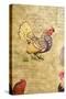 France, Aix-En-Provence. Rooster Motif, Cours Mirabeau Market-Kevin Oke-Stretched Canvas