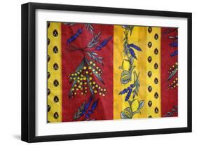 France, Aix-En-Provence. Textiles, Cours Mirabeau Market-Kevin Oke-Framed Photographic Print