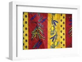 France, Aix-En-Provence. Textiles, Cours Mirabeau Market-Kevin Oke-Framed Photographic Print