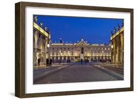 France, Alsace, Nancy, Place De Stanislas, Evening-Chris Seba-Framed Photographic Print