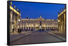 France, Alsace, Nancy, Place De Stanislas, Evening-Chris Seba-Framed Stretched Canvas