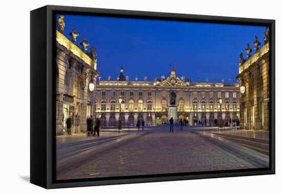 France, Alsace, Nancy, Place De Stanislas, Evening-Chris Seba-Framed Stretched Canvas