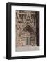 France, Alsace, Strasbourg, portal of Strasbourg Münster-Roland T. Frank-Framed Photographic Print