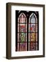 France, Alsace, Strasbourg, Strasbourg Cathedral, Stained Glass Window, Charles Martel and Charlema-Samuel Magal-Framed Photographic Print