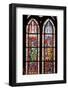 France, Alsace, Strasbourg, Strasbourg Cathedral, Stained Glass Window, Charles Martel and Charlema-Samuel Magal-Framed Photographic Print