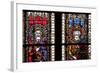 France, Alsace, Strasbourg, Strasbourg Cathedral, Stained Glass Window, Henry V and Frederick-Samuel Magal-Framed Photographic Print