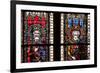 France, Alsace, Strasbourg, Strasbourg Cathedral, Stained Glass Window, Henry V and Frederick-Samuel Magal-Framed Photographic Print