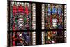 France, Alsace, Strasbourg, Strasbourg Cathedral, Stained Glass Window, Henry V and Frederick-Samuel Magal-Mounted Photographic Print