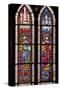 France, Alsace, Strasbourg, Strasbourg Cathedral, Stained Glass Window, Holy Roman Empire Emperors-Samuel Magal-Stretched Canvas