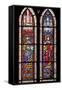France, Alsace, Strasbourg, Strasbourg Cathedral, Stained Glass Window, Holy Roman Empire Emperors-Samuel Magal-Framed Stretched Canvas