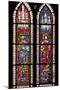 France, Alsace, Strasbourg, Strasbourg Cathedral, Stained Glass Window, Holy Roman Empire Emperors-Samuel Magal-Mounted Photographic Print