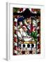 France, Alsace, Strasbourg, Strasbourg Cathedral, Stained Glass Window, Jesus is laid in a tomb-Samuel Magal-Framed Photographic Print