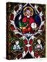 France, Alsace, Strasbourg, Strasbourg Cathedral, Stained Glass Window, Jesus-Samuel Magal-Stretched Canvas