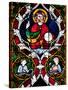 France, Alsace, Strasbourg, Strasbourg Cathedral, Stained Glass Window, Jesus-Samuel Magal-Stretched Canvas