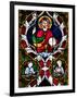 France, Alsace, Strasbourg, Strasbourg Cathedral, Stained Glass Window, Jesus-Samuel Magal-Framed Photographic Print