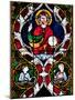 France, Alsace, Strasbourg, Strasbourg Cathedral, Stained Glass Window, Jesus-Samuel Magal-Mounted Photographic Print