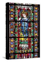 France, Alsace, Strasbourg, Strasbourg Cathedral, Stained Glass Window, Maximinus Thrax-Samuel Magal-Stretched Canvas