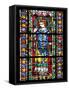 France, Alsace, Strasbourg, Strasbourg Cathedral, Stained Glass Window, Maximinus Thrax-Samuel Magal-Framed Stretched Canvas