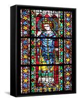 France, Alsace, Strasbourg, Strasbourg Cathedral, Stained Glass Window, Maximinus Thrax-Samuel Magal-Framed Stretched Canvas