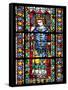 France, Alsace, Strasbourg, Strasbourg Cathedral, Stained Glass Window, Maximinus Thrax-Samuel Magal-Framed Stretched Canvas