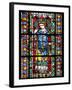 France, Alsace, Strasbourg, Strasbourg Cathedral, Stained Glass Window, Maximinus Thrax-Samuel Magal-Framed Photographic Print