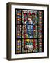 France, Alsace, Strasbourg, Strasbourg Cathedral, Stained Glass Window, Maximinus Thrax-Samuel Magal-Framed Photographic Print