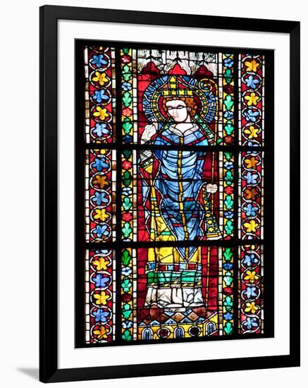 France, Alsace, Strasbourg, Strasbourg Cathedral, Stained Glass Window, Maximinus Thrax-Samuel Magal-Framed Photographic Print