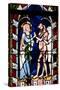 France, Alsace, Strasbourg, Strasbourg Cathedral, Stained Glass Window, New Testament Scene-Samuel Magal-Stretched Canvas