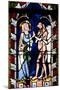 France, Alsace, Strasbourg, Strasbourg Cathedral, Stained Glass Window, New Testament Scene-Samuel Magal-Mounted Photographic Print