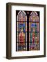 France, Alsace, Strasbourg, Strasbourg Cathedral, Stained Glass Window, Otto III and Conrad II-Samuel Magal-Framed Photographic Print