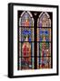 France, Alsace, Strasbourg, Strasbourg Cathedral, Stained Glass Window, Otto III and Conrad II-Samuel Magal-Framed Photographic Print