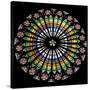 France, Alsace, Strasbourg, Strasbourg Cathedral, Stained Glass Window, Rose Window-Samuel Magal-Stretched Canvas