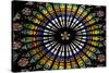 France, Alsace, Strasbourg, Strasbourg Cathedral, Stained Glass Window, Rose Window-Samuel Magal-Stretched Canvas