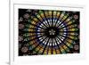 France, Alsace, Strasbourg, Strasbourg Cathedral, Stained Glass Window, Rose Window-Samuel Magal-Framed Photographic Print