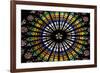 France, Alsace, Strasbourg, Strasbourg Cathedral, Stained Glass Window, Rose Window-Samuel Magal-Framed Photographic Print