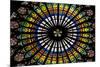 France, Alsace, Strasbourg, Strasbourg Cathedral, Stained Glass Window, Rose Window-Samuel Magal-Mounted Photographic Print