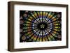 France, Alsace, Strasbourg, Strasbourg Cathedral, Stained Glass Window, Rose Window-Samuel Magal-Framed Photographic Print